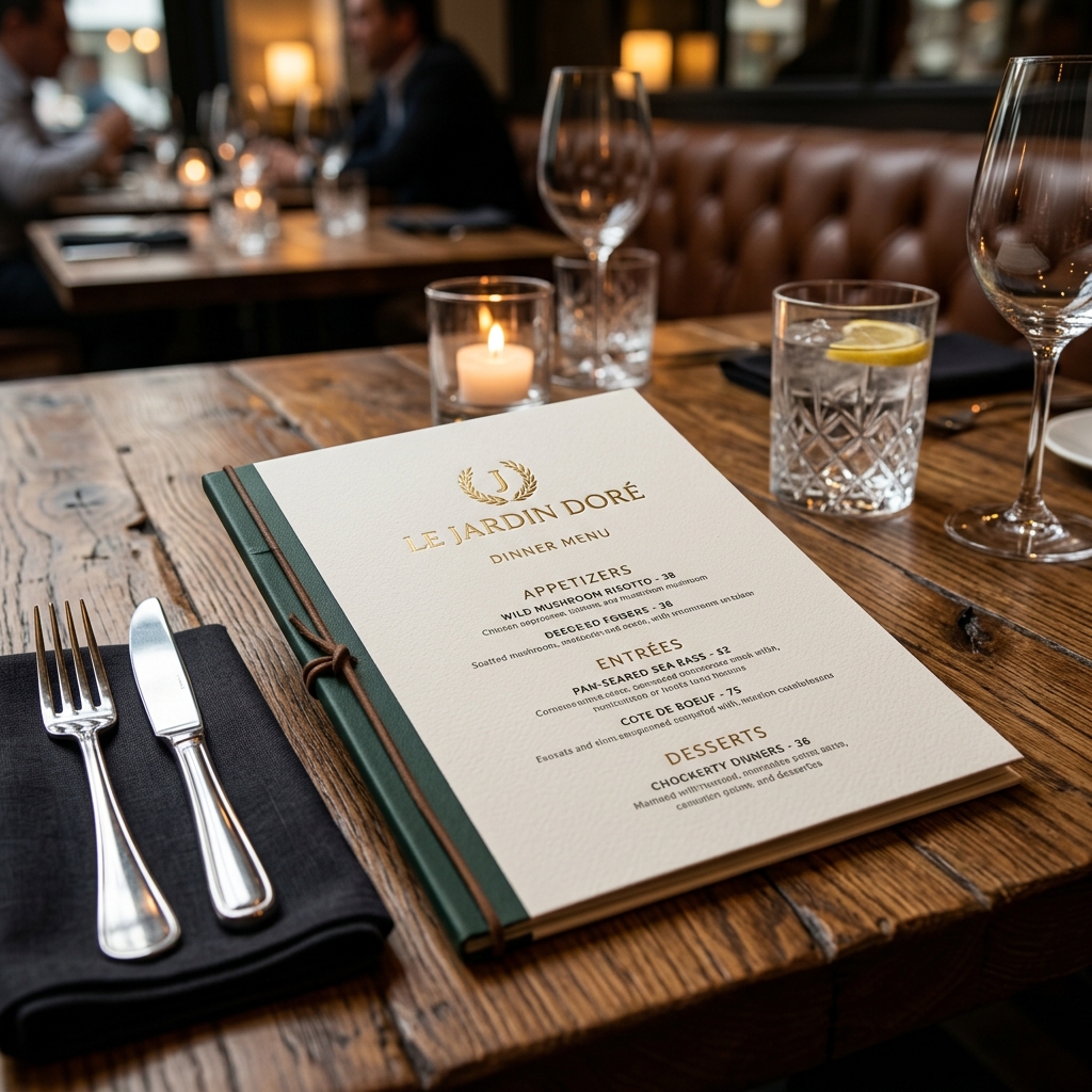 Menu Card Printing